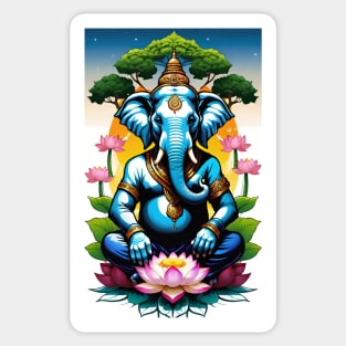 Ganesh and the tree of life Sticker